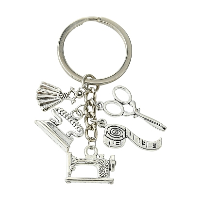 Сплав брелок, с железной фурнитурой