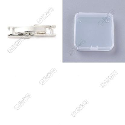 24 Sets Eco-Friendly Brass Watch Band Clasps, Long-Lasting Plated, Lead Free & Cadmium Free