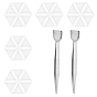 Triangle Plastic DIY Melty Beads Fuse Bead Tray, with Professional Diamond 304 Stainless Steel Tweezers