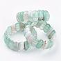 Natural Agate Stretch Bracelets, Faceted, Dyed
