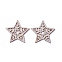 Undyed Wood Pendants, Star