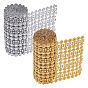 2 Strands 2 Colors  Resin Mesh Rhinestone Trimming