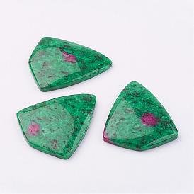 Natural Ruby in Zoisite Pendants, Triangle