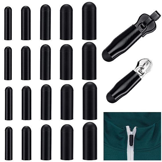 25Pcs 5 Styles Rubber End Caps, Tip Covers, Screw Protectors for Screw Bolt Pipe