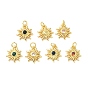 Латунные микро проложить кубического циркония подвески, прелести подсолнуха, с целью перехода в кольце, золотые