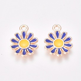 Сплав эмали прелести, маргаритка, золотые