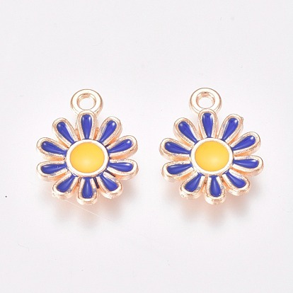 Сплав эмали прелести, маргаритка, золотые