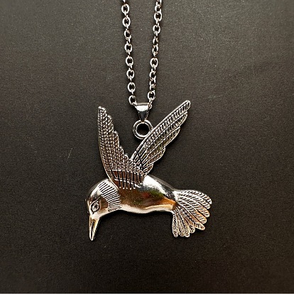 Винтажные подвески в виде летающих птиц из сплава для мужчин и женщин.