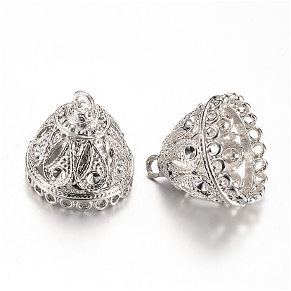 Сплав подвеска залог горный хрусталь настройки, кисточка крышка под залог, без кадмия и без свинца