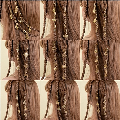 Alloy Dreadlocks Beads, Braiding Hair Pendants Decoration Clips