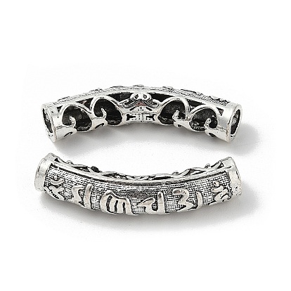 Тибетский стиль конечные сплава шнур шапки, дуга окружности