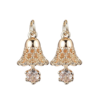 Латунные микро проложить кубического циркония подвески, с целью перехода в кольце, реальный 14 k позолоченный