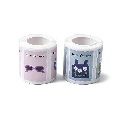 200шт рулон наклеек, самоклеящиеся бумажные наклейки, для партии, декоративные подарки, одежда