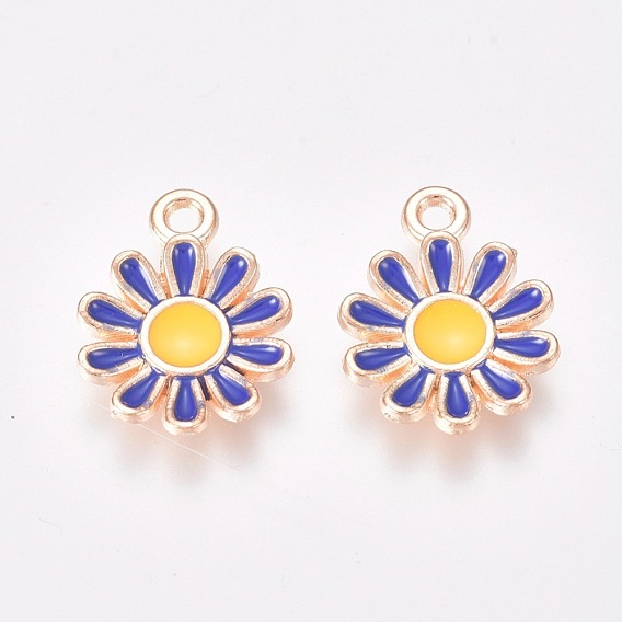 Сплав эмали прелести, маргаритка, золотые