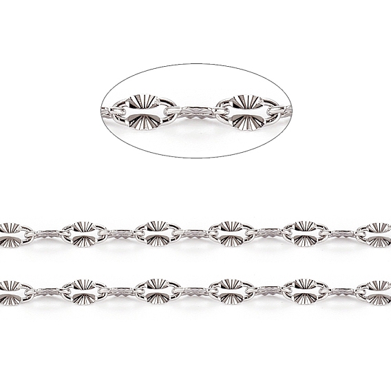 Ионное покрытие (ip) 304 текстурированные цепи из нержавеющей стали, кабельные цепи, пайки, с катушкой, Плоско-овальные