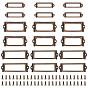 36 Sets 3 Styles Iron Label Frame, for Drawer and Jewelry Box Accessories, Rectangle
