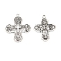 Сплавочные подвески тибетского стиля, крест с девственной мари