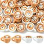 40 pièces 2 tasses en résine de différentes couleurs avec un adorable chien décoratif, accessoires de maison de poupée micro paysage, faire semblant de décorations d'accessoires