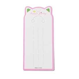 Rectangle Hair Clips Display Cards with Cat Ear