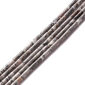 Натуральный камень-карта / камень пикассо / нити из бисера пикассо, колонка