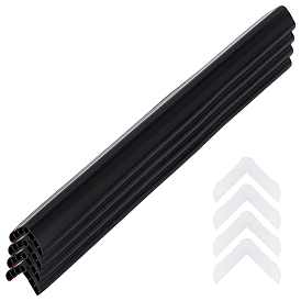 PVC auto-adhésif avec bandes anti-collision en acrylique, protections d'angle de mur