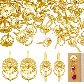 120 шт 2 стили железный круглый шкаф ручка ручка-скоба