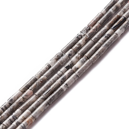 Натуральный камень-карта / камень пикассо / нити из бисера пикассо, колонка