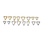 304 Stainless Steel Triangle Huggie Hoop Earrings