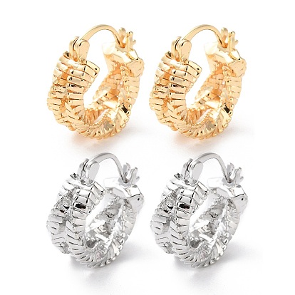 Латунные серьги обруча, долговечный