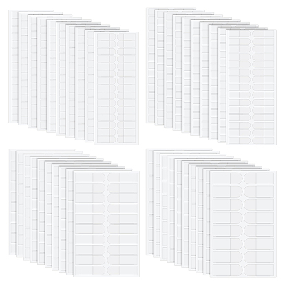 45 Sheets 4 Styles PVC Paper Stickers, Self Adhesive Label