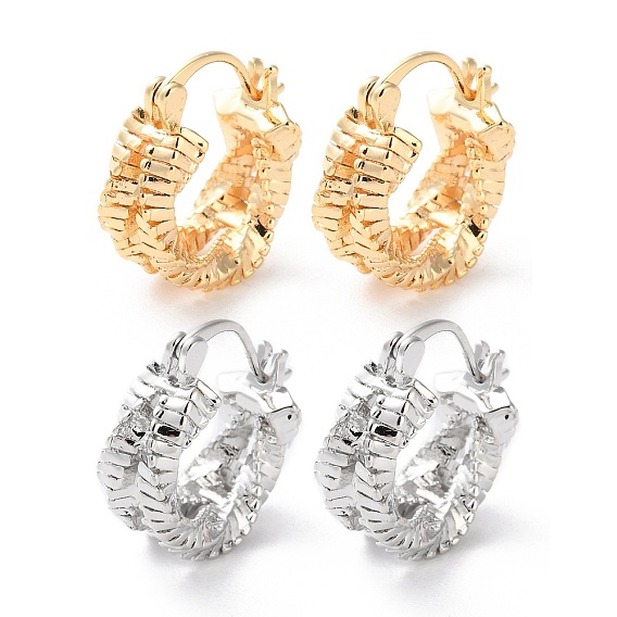 Латунные серьги обруча, долговечный