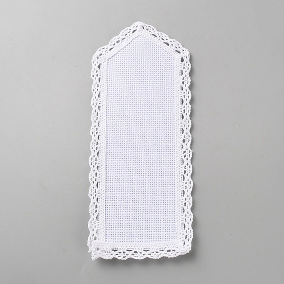 Cotton Aida Cloth Bookmarks for Cross Stitch Making, Rectangle
