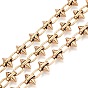 304 Stainless Steel Spike Link Chains, Unwelded, with Spool