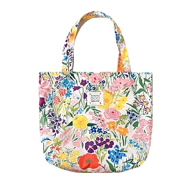 Sac à bandoulière en coton imprimé fleuri