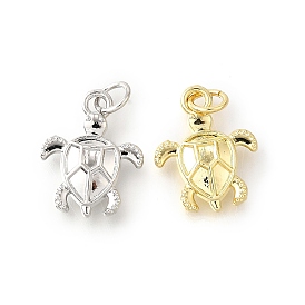 Латунные подвески, без кадмия и без свинца, черепаховые чары, с целью перехода в кольце