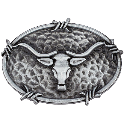 1 пряжки для ремня из сплава в тибетском стиле, овальные