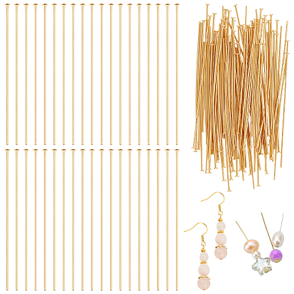 120шт. шт. латунные штифты с плоской головкой