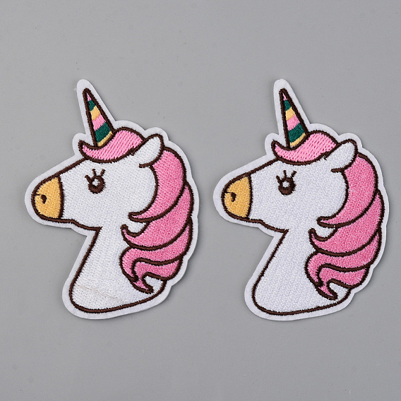 Computerized Embroidery Cloth Iron on/Sew on Patches, Appliques, Costume Accessories,  Unicorn