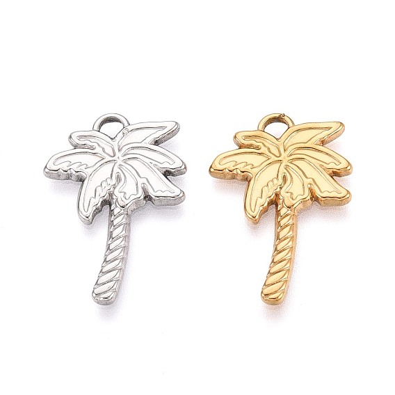 304 подвески из нержавеющей стали, кокосовая пальма, ионное покрытие (ip)