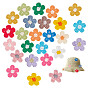 96 шт. 16 цветные цветочные компьютерные вышивки на ткани с термонаклейками, наклеить патч, аксессуары для костюма, аппликация