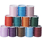 12 рулон полиэфирной швейной нити, шнур из полиэстера для изготовления украшений