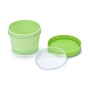Empty Plastic Facial Mask Cosmetic Cream Containers, with Inner Liners and Dome Screw Lids, for Beauty Products, Travel Storage Makeup