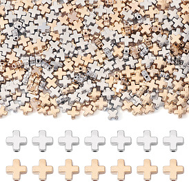 500 шт 2 цвета пластиковые бусины ccb, крестик