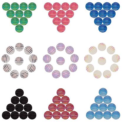 100Pcs 10 Colors Resin Cabochons, Flat Round