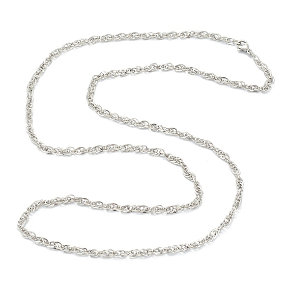 304 из нержавеющей стальной трос цепи ожерелья, с карабин-лобстерами 