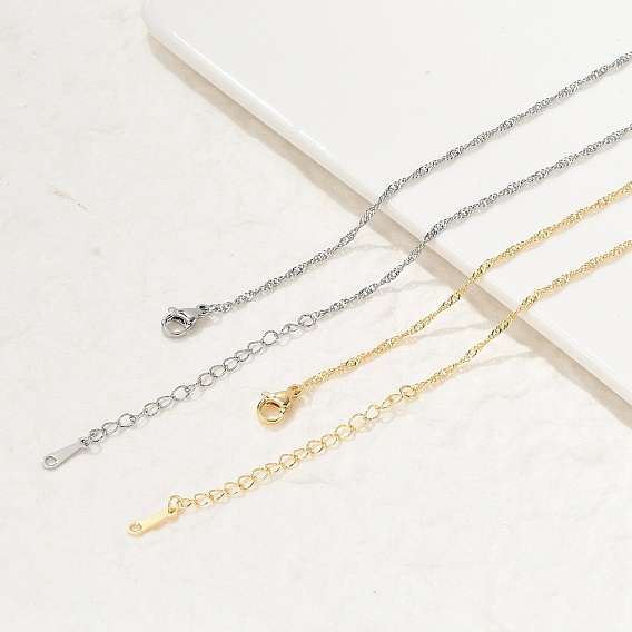 Латунные цепочки сингапур для женщин