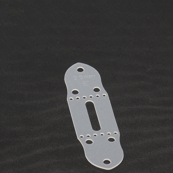 PVC Frosted Leather Punching Positioning Template Set, Belt Holes Templates, for DIY Leathercraft Tools