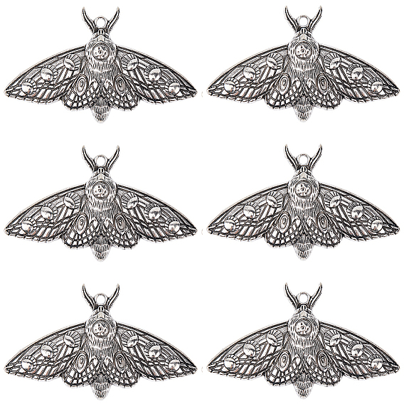 10 шт. большие подвески из сплава в тибетском стиле на Хэллоуин, моль