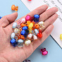 Transparent Acrylic Beads, Bead in Bead, Dyed, Rabbit