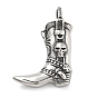 304 подвески из нержавеющей стали, ковбойский сапог с подвеской в виде черепа